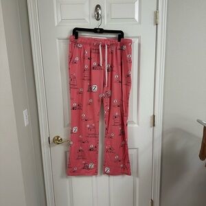 Peanuts Pink Pajamas with Festive Print